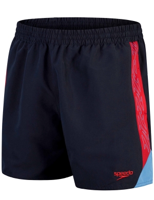 Speedo Hyper Boom Splice 16” Swim Shorts - Navy/Red